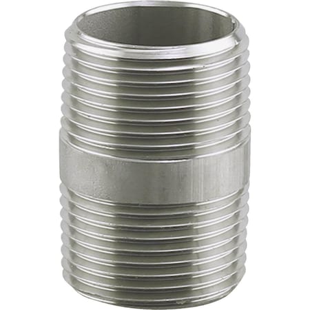Plumbeeze PLUMB-EEZE 1/2 In. MIP x 1-1/2 In. Stainless Steel Nipple U2-SSN-0515